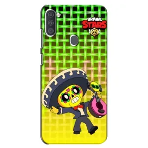 Чехлы Brawl Stars для Samsung Galaxy A11 (A115) (AlphaPrint) (Поко в самбреро)
