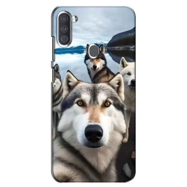 Чехол с принтом «Селфи ХАски» для Samsung Galaxy A11 (A115) Чехол с принтом «Селфи ХАски» для Samsung Galaxy A11 (A115)