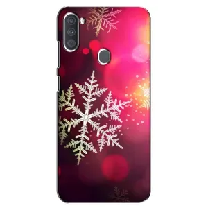 Новогодние Чехлы для Самсунг А11 (VPrint) (Снежинка)