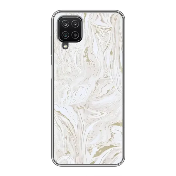Чехол с принтом «Белый мрамор» для Samsung Galaxy A12