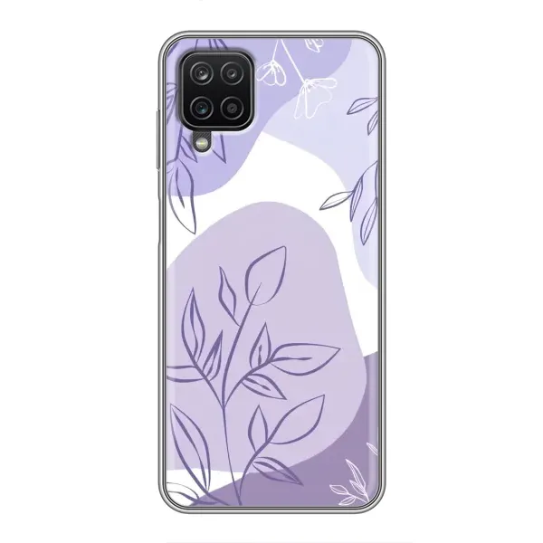 Чехол с принтом «Фиолетовые листья абстракция» для Samsung Galaxy A12 Чехол с принтом «Фиолетовые листья абстракция» для Samsung Galaxy A12