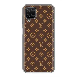 Чехлы Луи Витон для Samsung Galaxy A12 (AlphaPrint - LOUIS VUITTON) (фон LOUIS VUITTON)