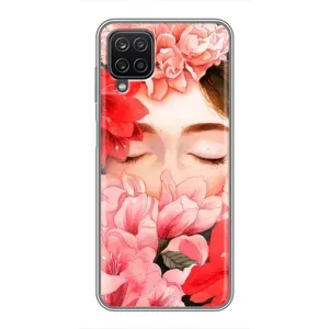 Чехлы (ART) Цветы на Samsung Galaxy A12 (VPrint) (Очі в квітах)