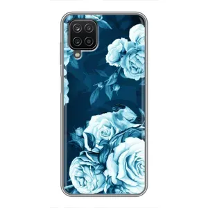 Чехлы (ART) Цветы на Samsung Galaxy A12 (VPrint) (Блактині бутони)
