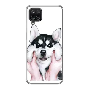 Чехол с Хаски для Samsung Galaxy A12 - (AlphaPrint)