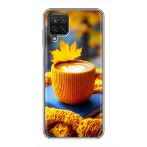 Чехол с принтом «Кофе на желтом пледе» для Samsung Galaxy A12