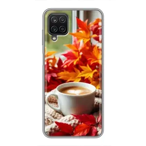 Чехол с уникальным дизайном «Осень с кофе» для Samsung Galaxy A12