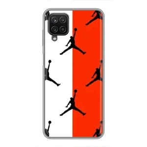 Чехлы для Samsung Galaxy A12 - с картинкой JORDAN (AlphaPrint) (Лого Джордан)