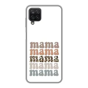 Чехол с принтом «Текстовый коллаж мама» для Samsung Galaxy A12