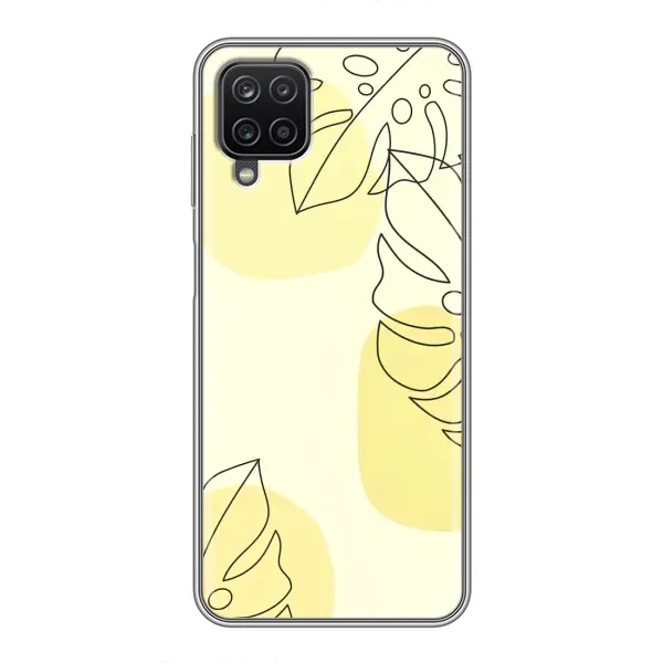 Чехол с принтом «Желтая монстера арт» для Samsung Galaxy A12 Чехол с принтом «Желтая монстера арт» для Samsung Galaxy A12