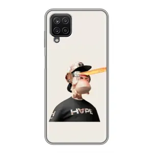 Чохли з Мавпами NFT для Samsung Galaxy A12 (AlphaPrint) (мавпа NFT в окулярах)