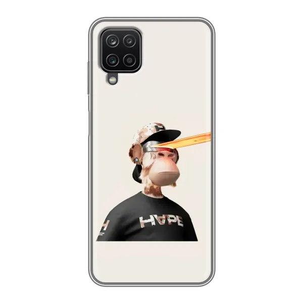 Чехол с принтом «обезьяна NFT в очках» для Samsung Galaxy A12