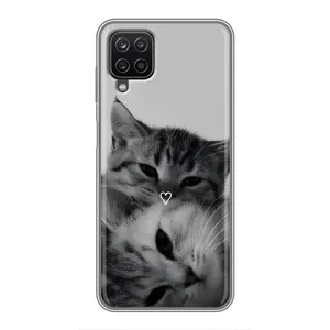 Чехол с принтом «Пара котов» для Samsung Galaxy A12