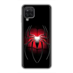 Чехол с человеком пауком для Samsung Galaxy A12 - (AlphaPrint)