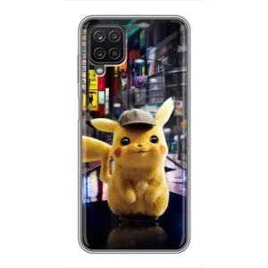 Чехлы с крутыми принтами для Samsung Galaxy A12 - (PREMIUMPrint) (Пикачу)