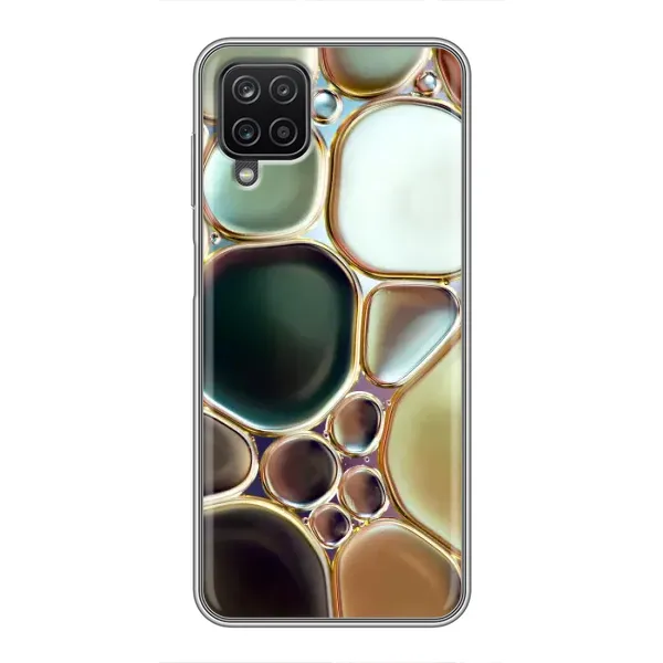 Чехол с принтом «Радужный Мрамор» для Samsung Galaxy A12