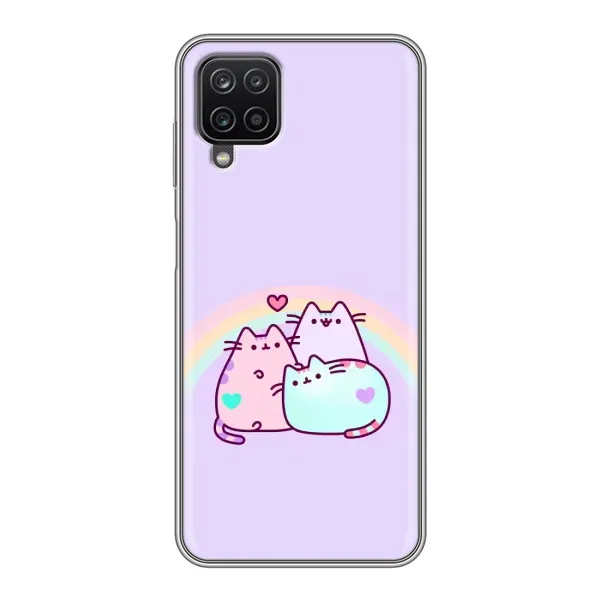 Чехол с принтом «Радужные котики» для Samsung Galaxy A12