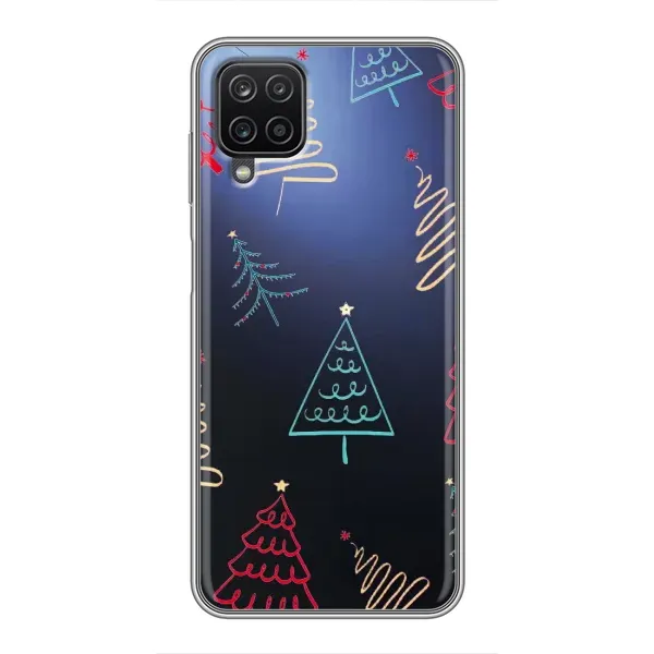 Чехол с принтом «Рождественские елки» для Samsung Galaxy A12