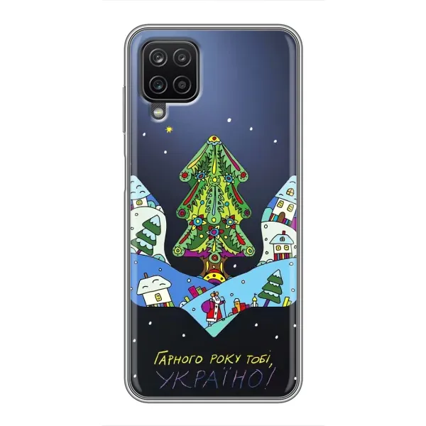 Чехол с принтом «Рождественский герб» для Samsung Galaxy A12