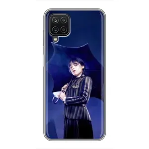 Силиконовый чехол с картинкой для Samsung Galaxy A12 (Венсдей)