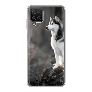 Чохол з Хаскі Samsung Galaxy A12 - (AlphaPrint) (Вірний собака)