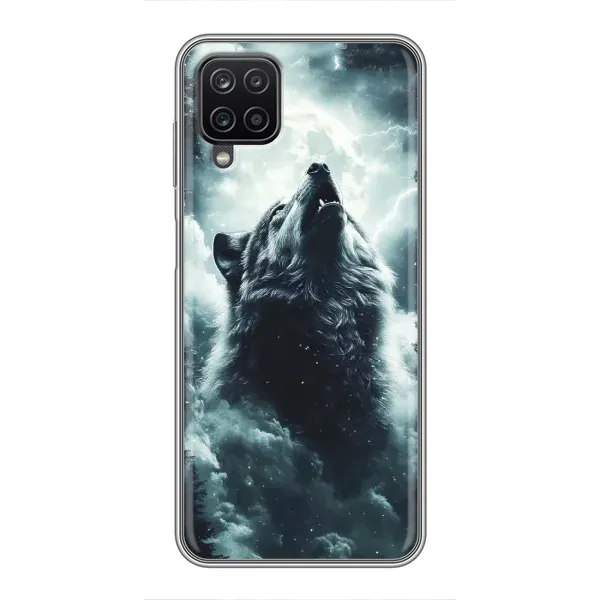Чехол с принтом «Волк в облаках» для Samsung Galaxy A12 Чехол с принтом «Волк в облаках» для Samsung Galaxy A12