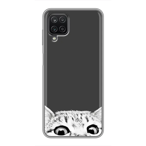 Чехол с принтом «Выглядывает кот» для Samsung Galaxy A12