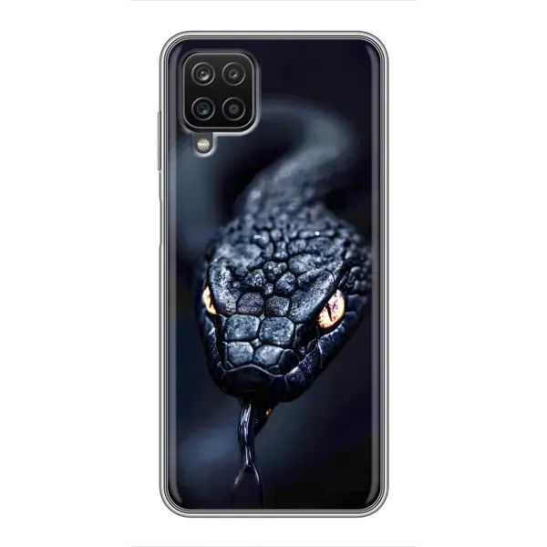 Чехол с принтом «Черная змея» для Samsung Galaxy A12 Чехол с принтом «Черная змея» для Samsung Galaxy A12