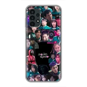 Чехол Гра в кальмара для Samsung Galaxy A13 (4G) (Коллаж Игра кальмара)