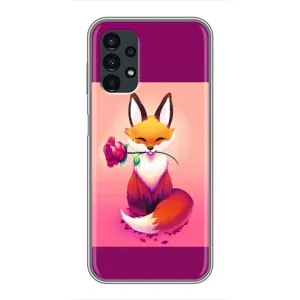 Чохли з картинкою Лисичка для Samsung Galaxy A13 (4G) (VPrint) (Лиса з трояндою)