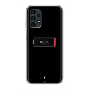 Чехлы для любимой на Samsung Galaxy A13 (4G) (VPrint) (Love battery)