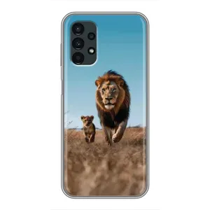 Чехол Король лев на Самсунг А13 (4G) (Мусафа и Симба)