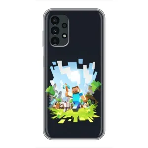 Чохол Майнкрафт на Samsung Galaxy A13 (4G) (AlphaPrint) Minecraft (персонажі Minecraft)