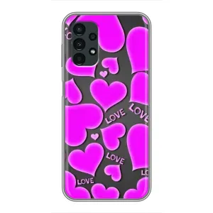 Чехлы для любимой на Samsung Galaxy A13 (4G) (VPrint) (Pink hearts)