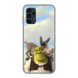 Чехол с мультфильмом Шрек на Samsung Galaxy A13 (4G) (Шрек и Осел)