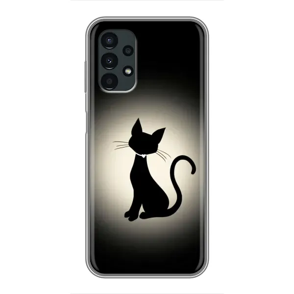 Чехол с принтом «Силуэт котика» для Samsung Galaxy A13 (4G)