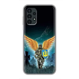 Чехлы с картинкой ЗСУ для Samsung Galaxy A13 (4G) (AlphaPrint) (Солдат ЗСУ)