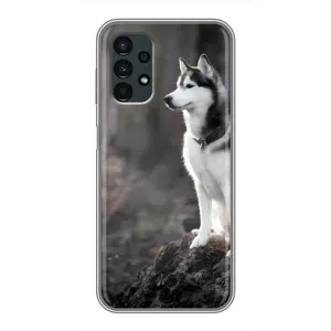 Чохол з Хаскі Samsung Galaxy A13 (4G) - (AlphaPrint) (Вірний собака)