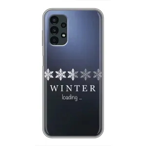 Зимні Чохли для Samsung Galaxy A13 (4G) - прозорий фон (Winter loading)