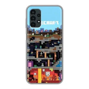 Чохол Майнкрафт на Samsung Galaxy A13 (5G) (AlphaPrint) Minecraft (фон Minecraft)