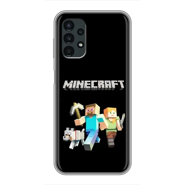 Чехол с принтом «герои Minecraft» для Samsung Galaxy A13 (5G)