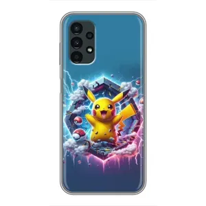 Чехол с Пикачу на Samsung Galaxy A13 (5G) (Лого Пикачу)