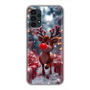 Яркий чехол для Samsung Galaxy A13 (5G) с Зимними Оленятами (Олень среди подарков)