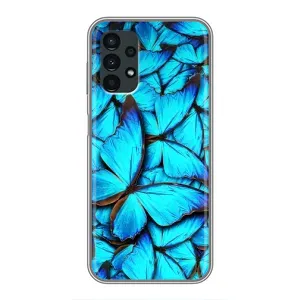 Чохол з принтом для Самсунг Галаксі А13 (5G) - (Прикольні) (AlphaPrint) (Сині метелики)