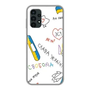 Чехлы Доброго вечора, ми за України для Самсунг А13 (5G) (AlphaPrint) (Стикер)