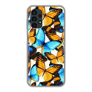 Чохол з принтом для Самсунг Галаксі А13 (5G) - (Прикольні) (AlphaPrint) (Яскраві метелики)