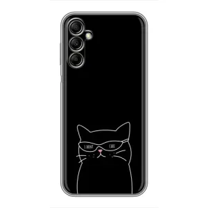 Чехол с рисунком кот на Samsung Galaxy A14 5G (Равнодушный кот)