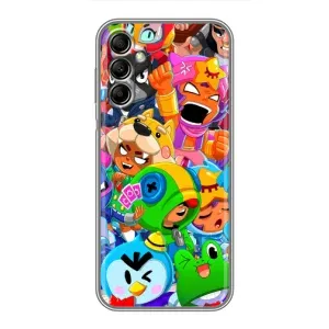 Чехол для Samsung Galaxy A14 5G Бравл Старс (VPrint) (герои Бравл Старс)