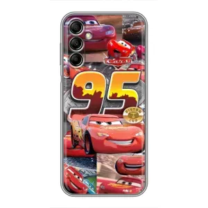 Силиконовый чехол Маквин для Samsung Galaxy A14 5G (Коллаж Молния Маквин)