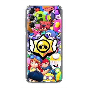 Чехол для Samsung Galaxy A14 5G Бравл Старс (VPrint) (Лого Brawl Stars)
